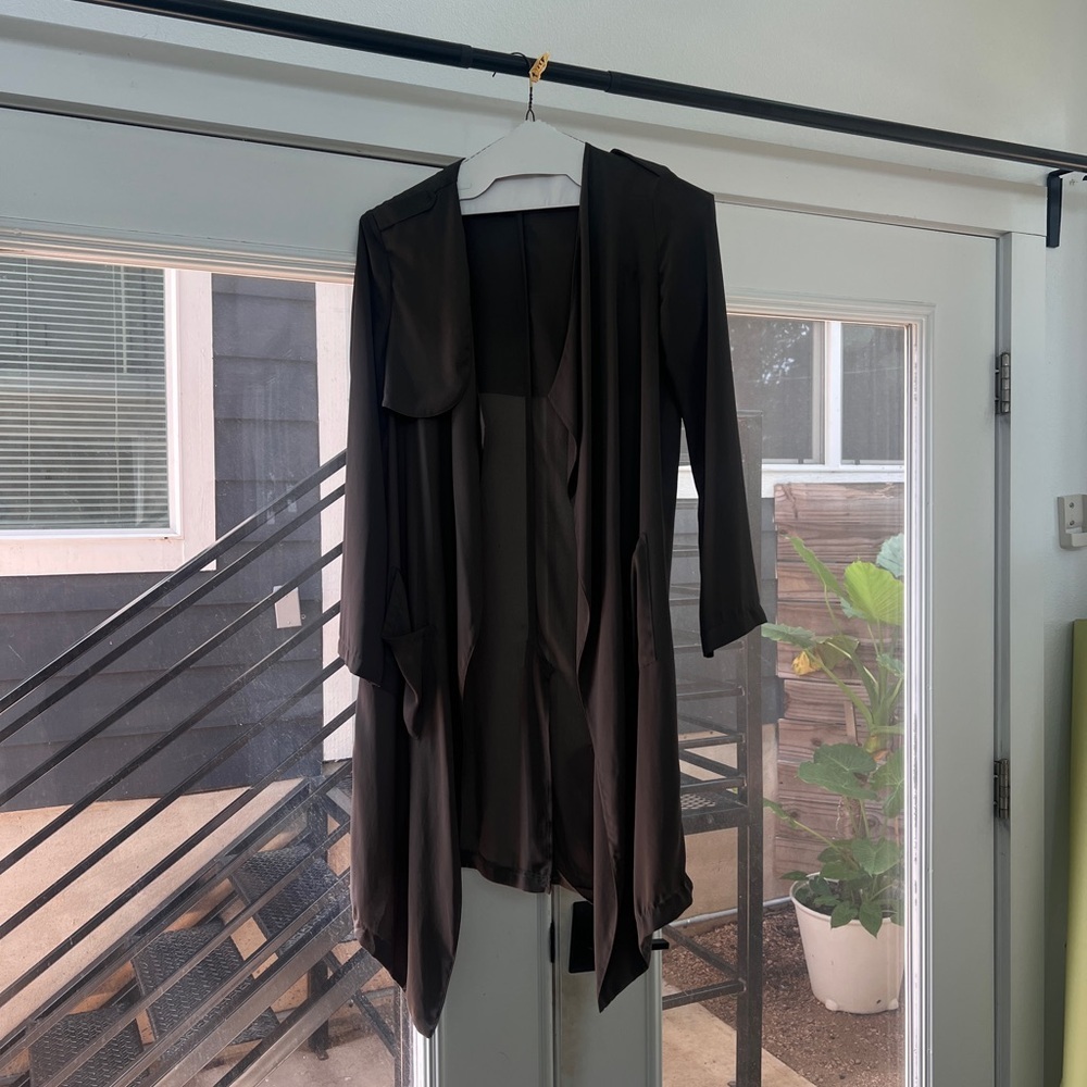 ASTR minimalist olive duster - Picture 5 of 9